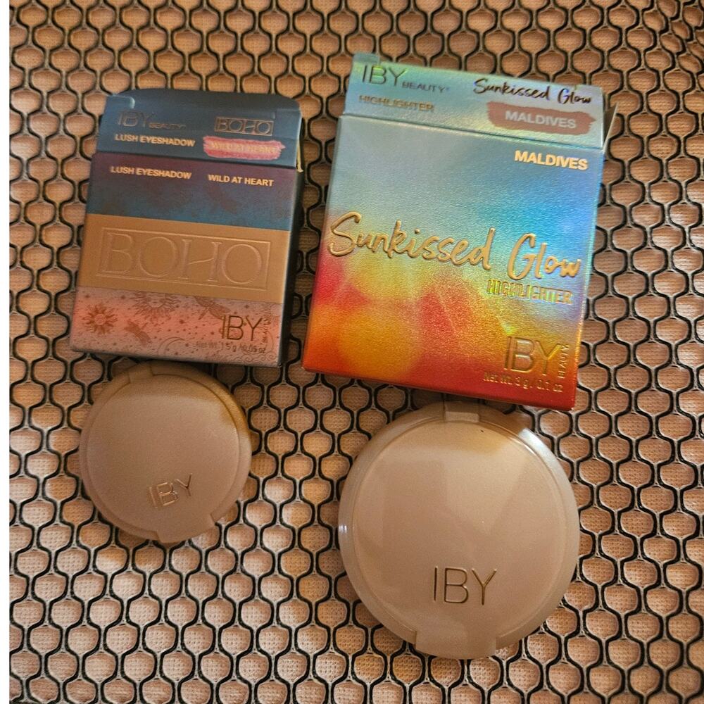 IBY LOT Lush Eyeshadow Wild at Heart & Sunkissed Glow Highlighter Maldives - Picture 7 of 13